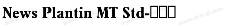 News Plantin MT Std字体转换